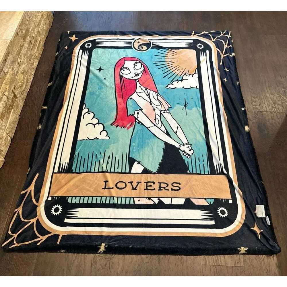 The Nightmare Before Christmas Tarot Card Throw‎ Blanket